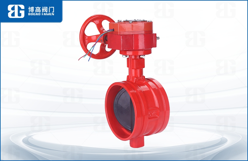 蝸輪信(xin)号溝槽(cáo)蝶閥